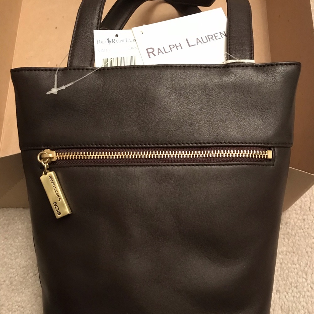 Ralph Lauren brown leather bag